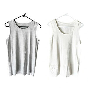 SOFT Surroundings Tank Tops Women's Small Minimalist Neutral Summer Capsule S